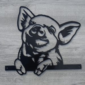 Garden Metal Peeping pig