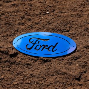Metal Blue Ford Badge