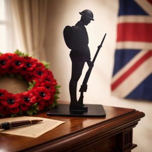 Metal Tommy Soldier Silhouette on Base