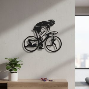 Metal Triathlon / Ironman Wall Art / Medal Holder